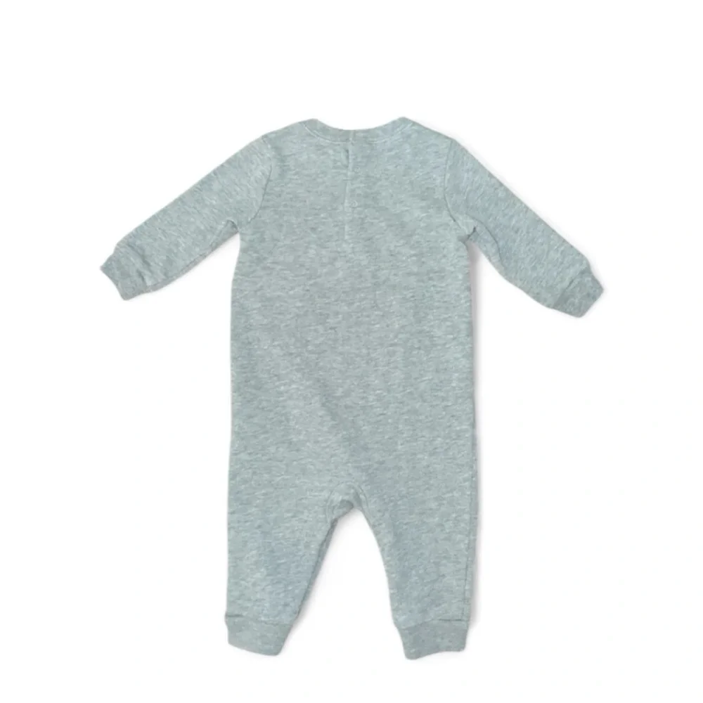 Ralph Lauren Polo‎ Bear Gray Fleece Coverall One Piece Size 6 Months